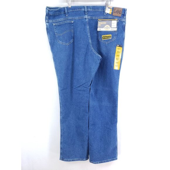 Lee Regular Fit Straight Leg Jeans Men's Size 46x34 Pepper Wash - Picture 1 of 9